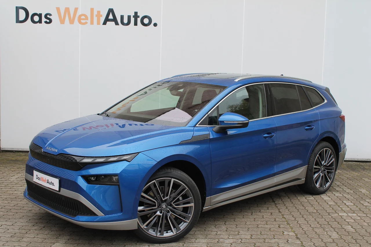 Skoda Enyaq 4x4 210 kW automat rok 2025, Versenykék metál, 22 698 km, Maďarsko — foto 1