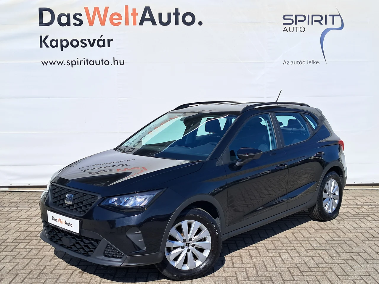 SEAT Arona 1,0 TSI 81 kW rok 2023, Midnight fekete metál, 35 814 km, Maďarsko — foto 1 | AMOTOR SEAT Arona 1,0 TSI 81 kW rok 2023, Midnight fekete metál, 35 814 km, Maďarsko — foto 1