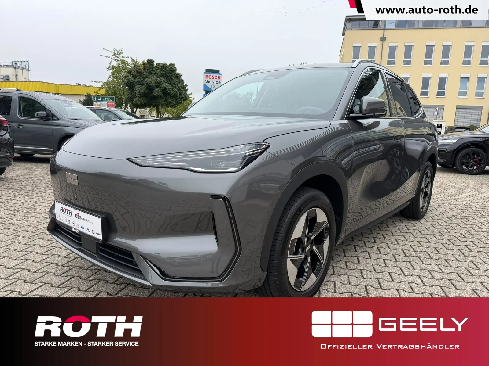 Geely E5 160 kW automat, sivá, 99 km, Nemecko — foto 1