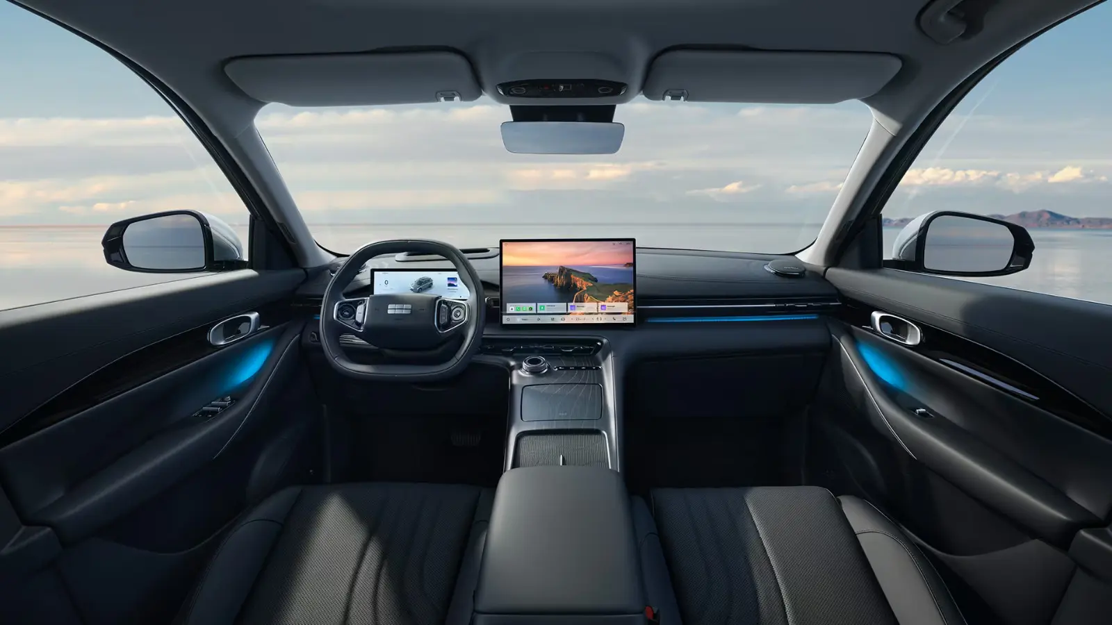 Geely E5 160 kW automat, sivá, 99 km, Nemecko — foto 8 z 9