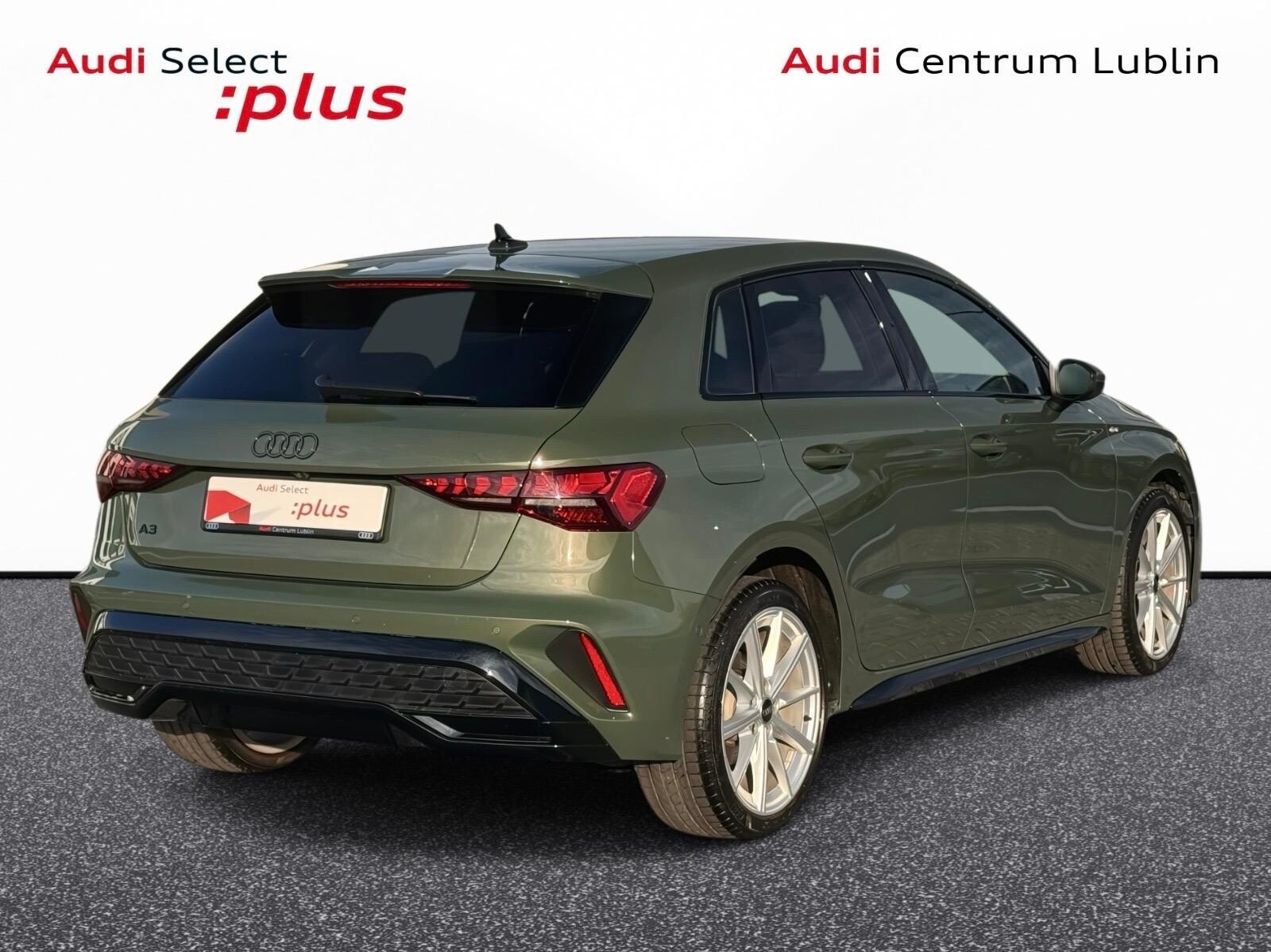 Audi A3 automat rok 2025, zielony, 11 483 km, Poľsko — foto 6 z 21