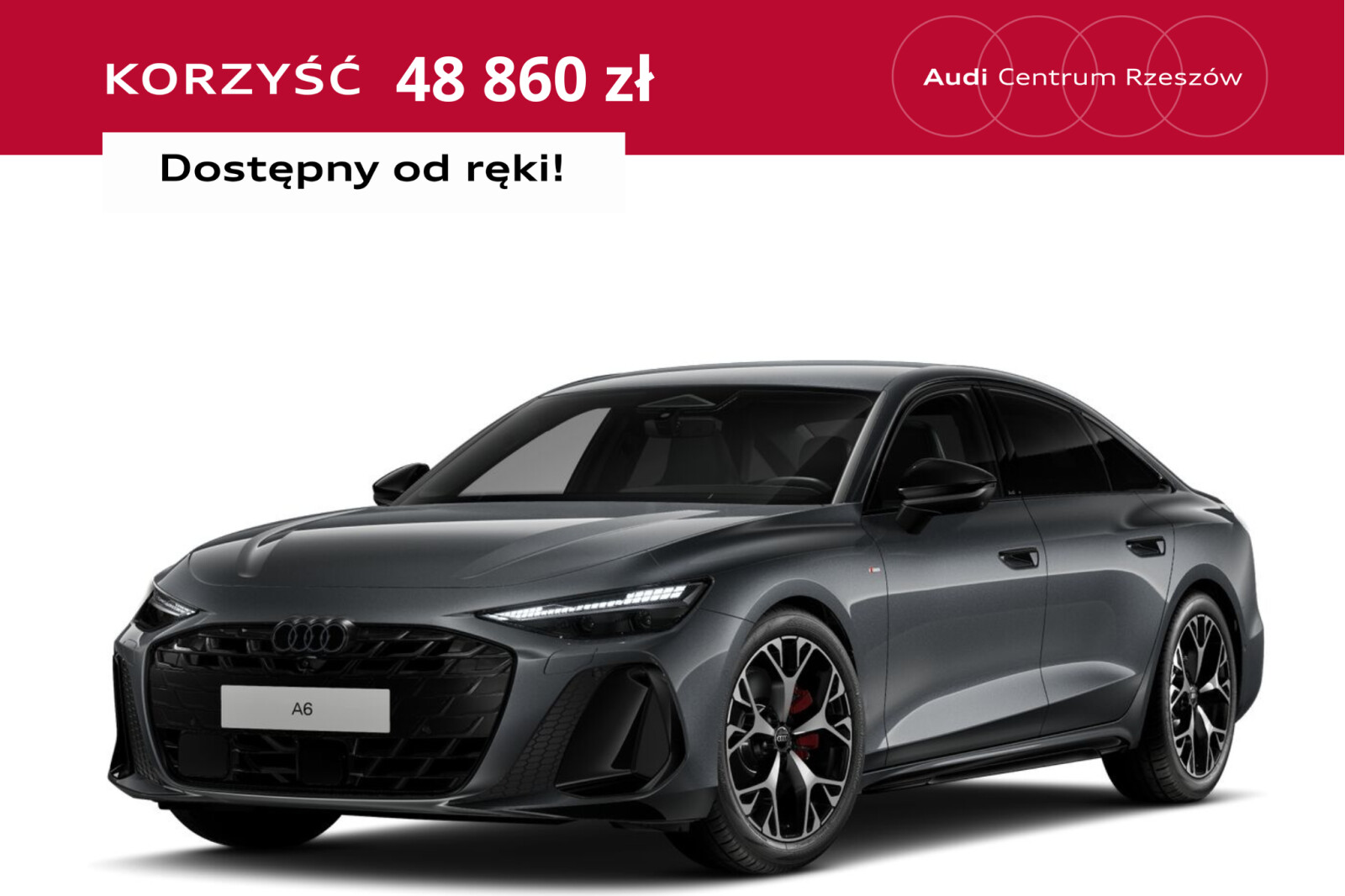 Audi A6 quattro 3,0 TFSI 200 kW automat rok 2026, szary, 8 km, Poľsko — foto 2 z 10