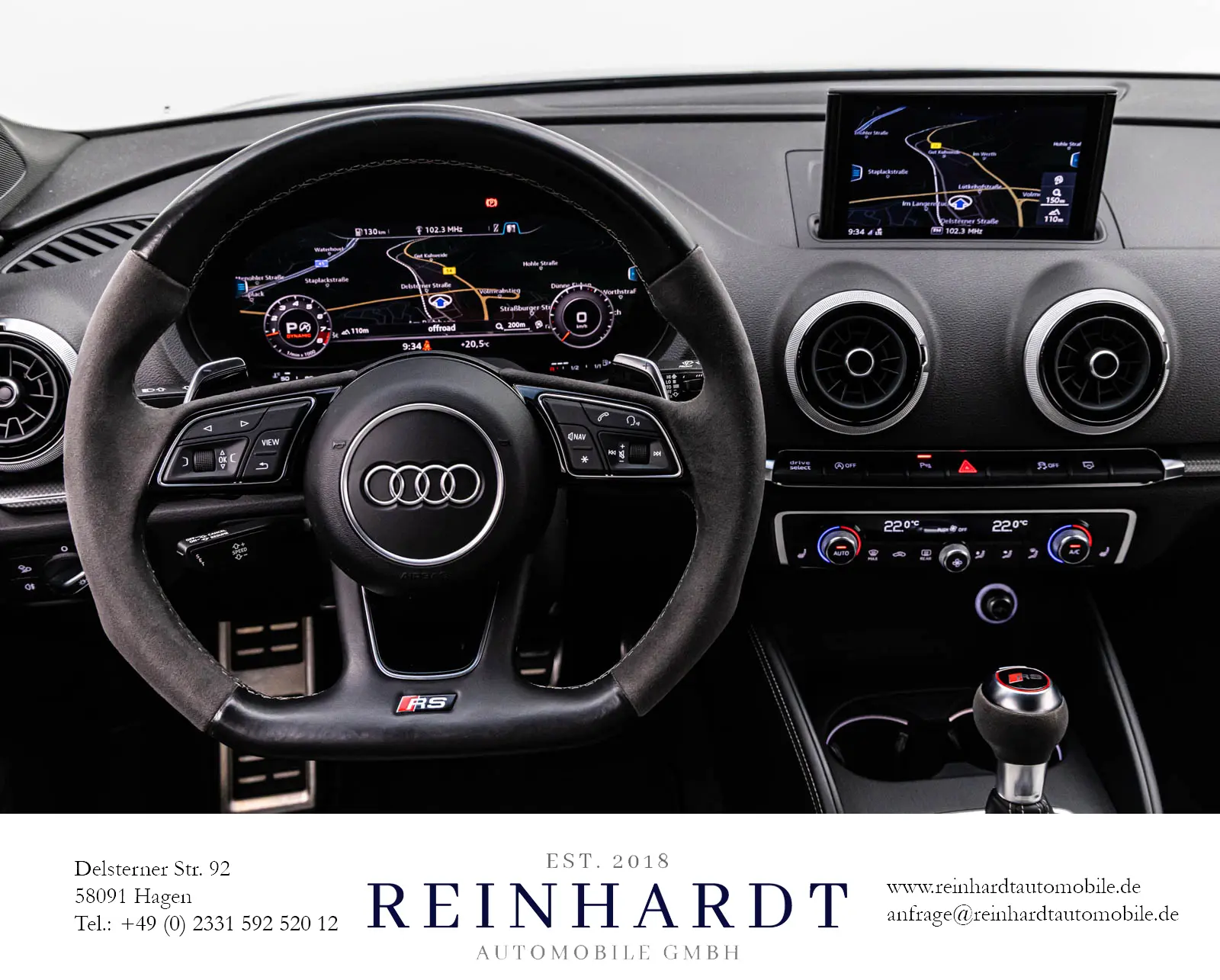 Audi RS3 4x4 2,5 294 kW automat rok 2017, sivá, 99 998 km, Nemecko — foto 16 z 27