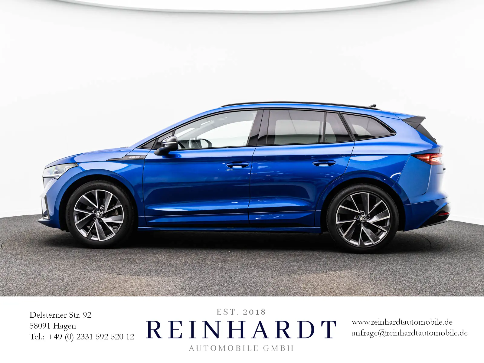 Škoda Enyaq 150 kW automat rok 2022, modrá, 41 872 km, Nemecko — foto 9 z 27